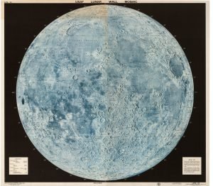 Hans Schwarzenbach / Hallwag: “Der Mond, La Lune, The Moon, La Luna”. Published 1969